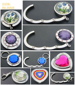 कस्टम रचनात्मक तालिका शीर्ष तह पर्स हुक हैंडबैग धारक सामान धातु बैग हैंगर - Product Image 6