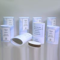 Emballages personnalisés biodégradables en carton pour déodorants en stick, contenants ovales blancs, noirs, bruns, tubes en papier kraft pour baume à lèvres