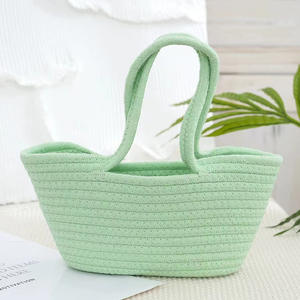 Nuova Borsa Estiva Intrecciata BC alla Moda a Tracolla Tema ROMANCE Borsa Portatile Versatile Ins Cesto Intrecciato a Mano - Product Image 5