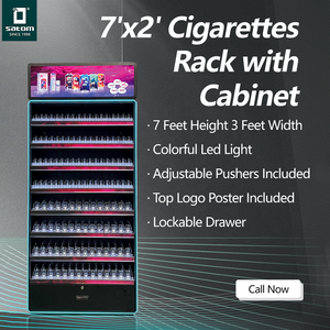Satom USA ขาตั้งจัดแสดงใบยาสูบแบบตั้งเฟอร์นิเจอร์ของอเมริกาตู้โชว์บุหรี่ชั้นสำหรับร้านสะดวกซื้อ - Product Image 3