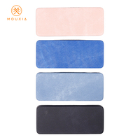 Étui rigide pour lunettes Mouxia, texture denim, support de rangement solide pour lunettes de soleil, style tendance