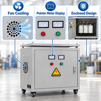 Transformateur d'isolement triphasé 220V/480V, type sec, 10kVA 15kVA 20kVA, élévateur de tension 50/60Hz, cuivre/aluminium, type carré