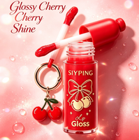 Gloss à lèvres pendentif cerise SIYPING, brillant hydratant et scintillant, maquillage des lèvres portable longue durée, cadeau