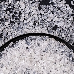 Chips di Quarzo Trasparente a Prezzo di Fabbrica, Cristalli Naturali Levigati, Ghiaia di Cristallo all'Ingrosso per Decorazione - Product Image 2