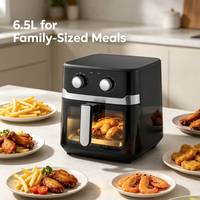 Nouvelle Conception Friteuse à Air Chaud 6,5L Sans Huile Mécanique avec Fenêtre pour Cuisine Domestique – Prix Abordable