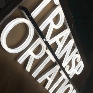 Dấu hiệu điện tử phẳng laser cắt 3D Backlit chữ ký Acrylic <span class=keywords><strong>LED</strong></span> Letter Logo cho công ty dấu hiệu - Product Image 1