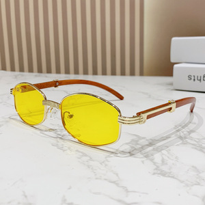 Lunettes de soleil ovales tendance rétro pour hommes et femmes, protection UV, pour les voyages en plein air et la conduite - Product Image 4