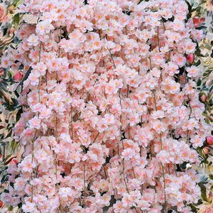 Guirlande suspendue de <span class=keywords><strong>fleurs</strong></span> <span class=keywords><strong>artificielles</strong></span> en soie, motif <span class=keywords><strong>fleurs</strong></span> de cerisier, <span class=keywords><strong>toucher</strong></span> <span class=keywords><strong>naturel</strong></span>, moderne, respectueuse de l'environnement, pour la maison, le jardin, les mariages - Product Image 3