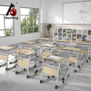 Bàn ghế học sinh mầm non thiết kế hiện đại, chất liệu HDF giá sỉ, kiểu dáng công thái học, kết hợp bàn ghế học tập - Product Image 1