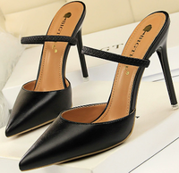 2025 Style chaud populaire élégant bureau talons hauts pour dame élégant Slingback talons hauts pour femmes haute qualité fermeture sandales