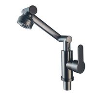Robinet Mitigeur Mural Monocommande Moderne pour Lavabo, Installation à Trou Unique, Robinets de Salle de Bain Économiques