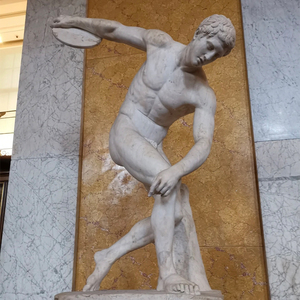 Escultura <span class=keywords><strong>de</strong></span> lanzador <span class=keywords><strong>de</strong></span> disco <span class=keywords><strong>de</strong></span> mármol para el hogar, <span class=keywords><strong>estatua</strong></span> masculina desnuda <span class=keywords><strong>de</strong></span> resina epoxi, hecha a mano, artesanías <span class=keywords><strong>de</strong></span> resina <span class=keywords><strong>de</strong></span> tamaño personalizado - Product Image 4