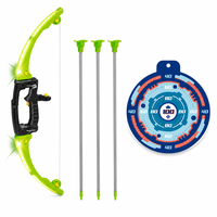 Ensemble d'arc et de flèches lumineux, kit de tir à l'arc LED, flèches à ventouse, cible détachable, jeu de tir pour enfants, jouet cadeau
