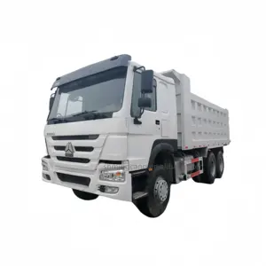 Howo 2021 usado camión volquete 10 ruedas 6*4 Cámara China rojo blanco naranja Bule 12 ruedas camión Tractor cabeza 6X4 100 toneladas - Product Image 1