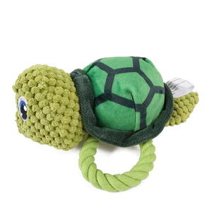 High Quality Hot-Selling Corduroy Turtle <b>Plush</b> Dog Chew Toy Interesting Interactive Bite Toy for Pets Cute and Colorful - Product Image 1