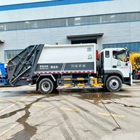 Camion à ordures compacteur diesel Foton, norme d'émission Euro 3, transmission manuelle 4x2, poids total autorisé 18000 kg, fabriqué à Hubei