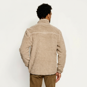 Chaqueta de piel con cremallera completa de lana polar de Sherpa para hombre, sudadera de invierno con cremallera de lana, chaqueta cálida con forro de Sherpa, peso ligero - Product Image 1