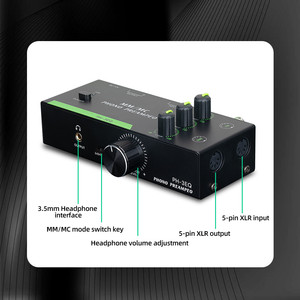 Усилитель-микшер для проигрывателей винила BHA PH-3EQ-MM/<span class=keywords><strong>MC</strong></span> со стереоинтерфейсом RCA, для студийного использования, оптовая цена от производителя (12 лет на рынке), OEM, CE, FCC - Product Image 4