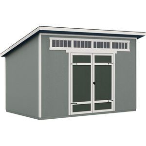 ShedMaster Midcrest - Cobertizo de Almacenamiento de Madera de 12x7.5 Pies, Estilo Clásico con Doble Puerta y Kit de Piso - Product Image 1