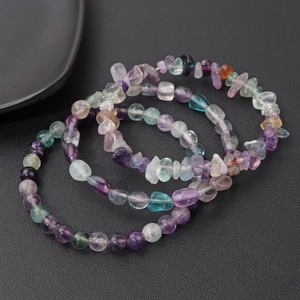 Ensemble <span class=keywords><strong>de</strong></span> 3 bracelets en pierres naturelles, cristal œil <span class=keywords><strong>de</strong></span> <span class=keywords><strong>tigre</strong></span>, améthyste, gravier rond, perles irrégulières, bijoux pour femmes, accessoire <span class=keywords><strong>de</strong></span> mode, cadeau - Product Image 5