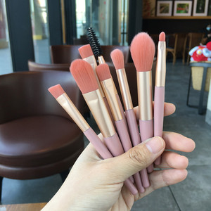 Mini-Make-up-Pinsel 8er-Set für Anfänger Tragbare Taschen-Make-up-Pinsel Großhandel mit Ledertasche - Product Image 2