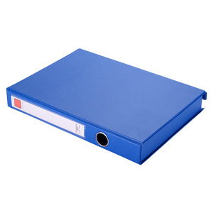 Comix A1296 Office Magnetic Snap PVC File <b>Box</b> A4 Size 35mm Gray Blue - Product Image 4