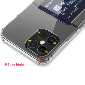 Portefeuille en plastique antidérapant avec porte-cartes, pour iphone 12, étui résistant aux chocs en tpu - Product Image 4