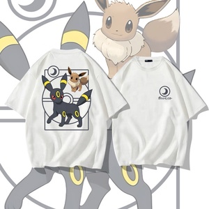T-shirt à manches courtes en pur coton <span class=keywords><strong>Poke</strong></span>-mon Animation Joint Ibrahim pour hommes et enfants, coupe ample, tendance estivale - Product Image 1