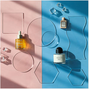 Tablero de acrílico <span class=keywords><strong>transparente</strong></span> Yiscaxia para fotografía cosmética Ins Wind Photo Props y <span class=keywords><strong>fondo</strong></span> decorativo de adornos rojos de red - Product Image 1