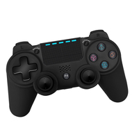 Manette sans fil à double vibration pour PS4, fonction turbo programmable, compatible Android, iOS, PC, joystick et gamepad