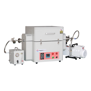 เตา1200C หลอดแบบหมุนแนวเดียวเตาเผาหลอดควอทซ์60มม. - Product Image 1