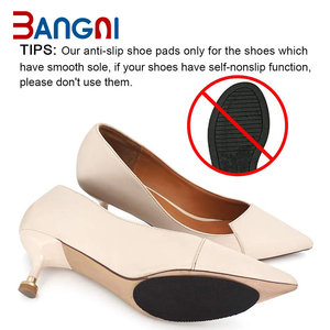 Bangni Noir Brun Auto-adhésif Antidérapant <span class=keywords><strong>Semelle</strong></span> En Caoutchouc Protecteur Autocollant Pour Talon Haut - Product Image 5