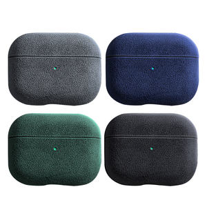 Custodia in pelle di lusso per AirPods Pro <span class=keywords><strong>Cover</strong></span> protettiva per AirPods 1 & <span class=keywords><strong>2</strong></span> per custodie per telefoni cellulari Alcantara - Product Image 1
