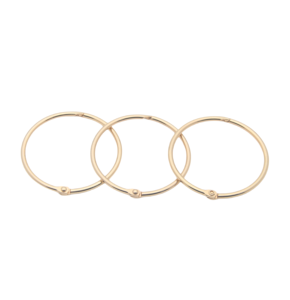 Bague <span class=keywords><strong>de</strong></span> <span class=keywords><strong>reliure</strong></span> <span class=keywords><strong>de</strong></span> livre <span class=keywords><strong>de</strong></span> bureau en fer <span class=keywords><strong>de</strong></span> 2 pouces, couleur or clair, bague à feuilles mobiles - Product Image 5