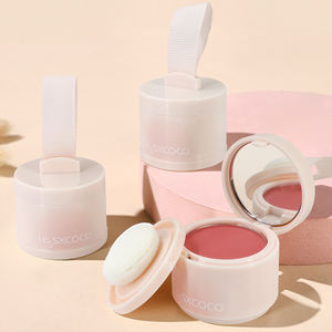 6 цветов, Бархатный Крем-румяна, натуральный макияж для лица, безупречный мягкий 3D-эффект, поковывающий Румяна с зеркальным эффектом - Product Image 1