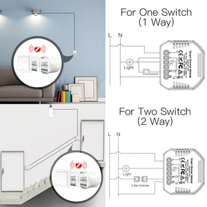 โมดูลหรี่ไฟอัจฉริยะ Moes 150W Zigbee 3.0 90V-250V AC สำหรับควบคุมแสงสว่าง - Product Image 3