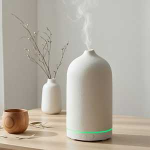 Difusor <span class=keywords><strong>de</strong></span> Aceites Esenciales Portátil Ultrasónico con Alimentación USB, Ecológico, con Iluminación LED, para Uso Doméstico y Hotelero, <span class=keywords><strong>Humidificador</strong></span> - Product Image 1