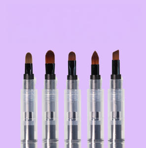 Ensemble de pinceaux de maquillage pour les yeux à couvercle rétractable automatique, fabriqué en Corée, Ice One, utilisation à une main, design hygiénique, pratique pour les voyages - Product Image 2