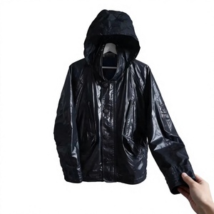 Custom Logo <b>Heat</b> Thermochromic Water Reactive <b>Jacket</b> Street Wear Windbreaker <b>Jacket</b> Zipper Closure Casual Hip Hop - Product Image 2