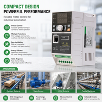 Variateur de fréquence Linecome Factory VFD 1,5 kW monophasé 220 V CA vers triphasé 380 V pour moteurs de souffleurs et compresseurs