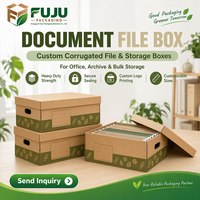 Boîtes en carton ondulé écologiques faites à la main FUJU - Forme et doublure personnalisables, impression de logo personnalisée, utilisation multi-industrielle, fabriqué en Guangdong
