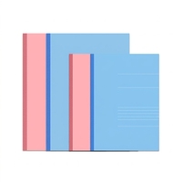 Cahier personnalisé A4/A5/B5 Cahier d'exercices scolaires Cahier de composition rose et bleu pour étudiants