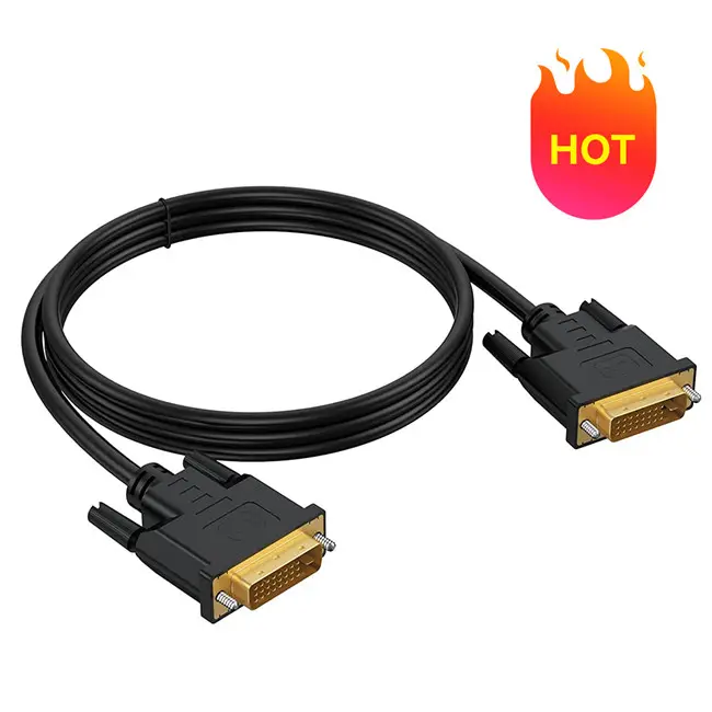 OEM Dual Link 2K 1920p HD High Definition 24+1 DVI-D Male to Male DVI Cable for Laptop Monitor HDTV