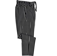 Pantalon de chef ample pour homme, vêtements de travail pour la restauration, rayé, uniforme de cuisine, pantalon de cuisinier pour homme, bas de chef, maxi M-5XL