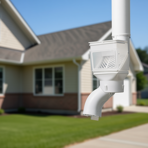 Déviateur de gouttière flexible 2x3 pouces pour système de récupération des eaux de pluie avec sortie en maille de 4 pouces - Product Image 2