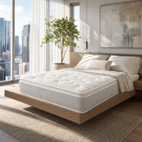 Matelas à ressorts ensachés pour hôtel, compressé et enroulé, orthopédique, ignifuge BS7177, pour projet hôtelier au Royaume-Uni