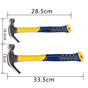 ठोस जाली एक टुकड़ा नरम विरोधी पर्ची tpr ग्रिप रप क्लैव हैमर फाइबर ग्लास हैंडल हथौड़ा उपकरण - Product Image 2