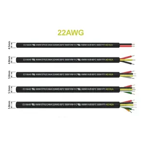 UL2464 18AWG 20AWG 22AWG 24 AWG Copper Electrical Wire 2 Core 3 Core 4 Core Conductor PVC Cable