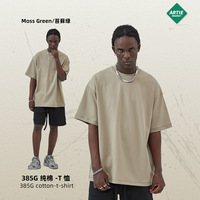 Nouvelle Collection Printemps-Été 2026 – T-shirt Homme Tendance Ample et Uni à Manches Courtes, Grammage Lourd 385g