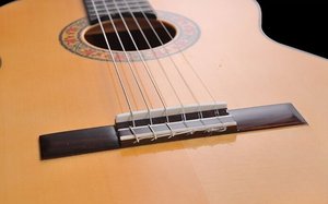 Guitare classique <span class=keywords><strong>flamenco</strong></span> professionnelle tout solide de 39 pouces de haute qualité en bois de cyprès personnalisé dessus en épicéa palissandre arrière/côté ébène - Product Image 6